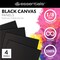CNVB-BLK1216-4 | Royal & Langnickel Essentials 12" x 16" Black Art Canvas Board, 4Pk